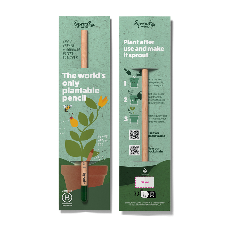 Sprout-Verpackung mit 1 Bleistift